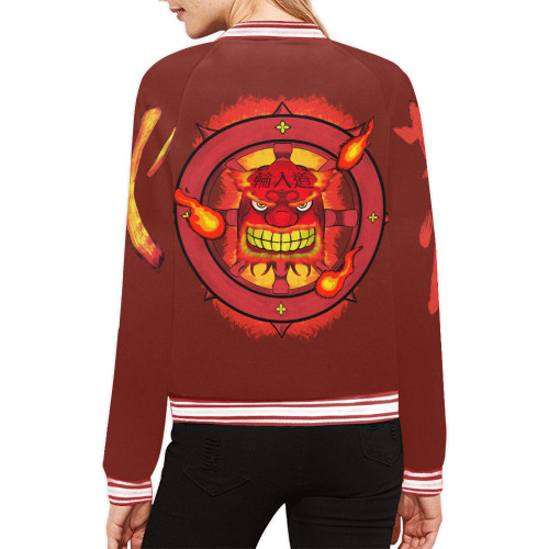 Wanyudo All Over Print Bomber Jacket for Women (Model H21)