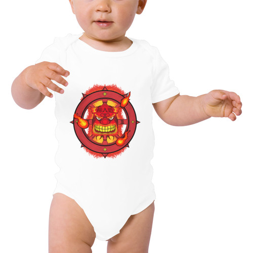 Wanyudo Baby Short Sleeve One Piece (Front Printing)