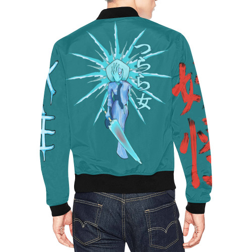 Tsurara Onna All Over Print Bomber Jacket for Men (Model H19)