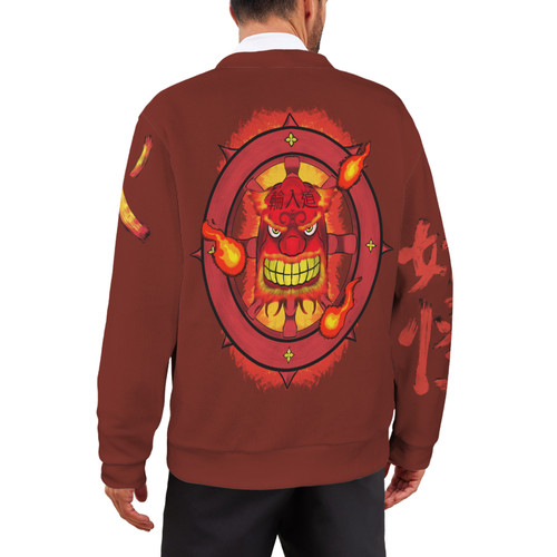 Wanyudo Men's Ribbed Cardigan (Model H73)