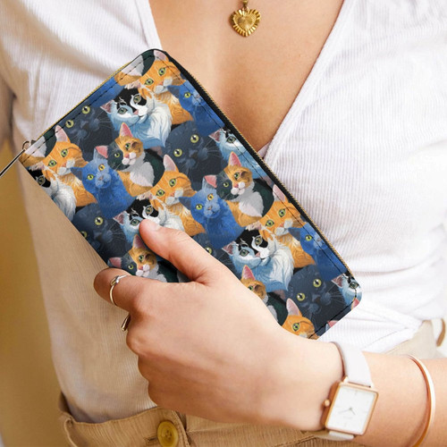 For the Love of Cats Leather Wallet