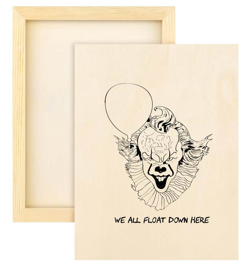 We All Float Engraved Wooden Sign