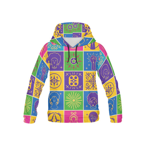 Black Legacy All Over Print Hoodie for Kid (USA Size) (Model H13)
