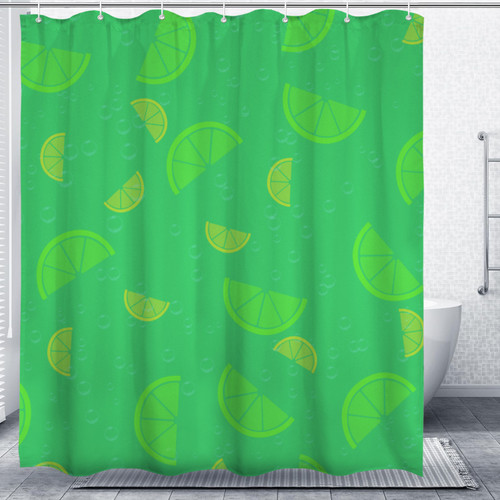 Lemon Lime Shower Curtain