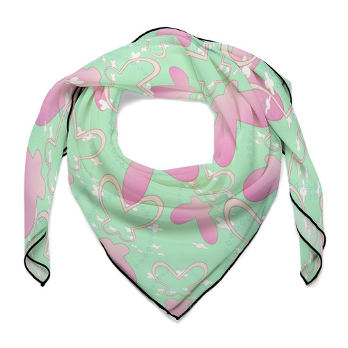 Floral Butterflies Custom Scarf 