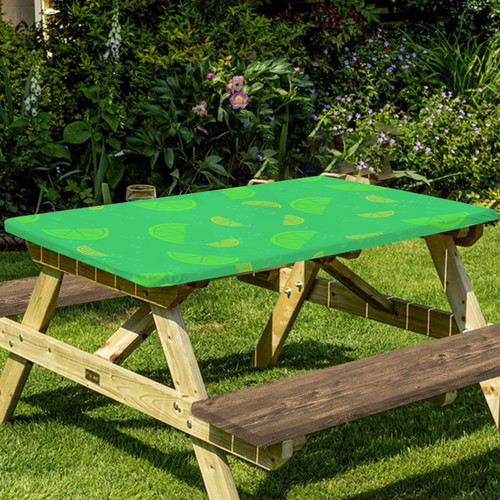 Lemon Lime Picnic Table Cover