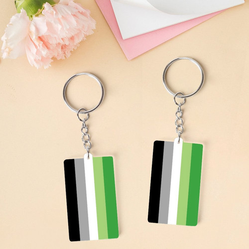 Aromantic Acrylic Keychain