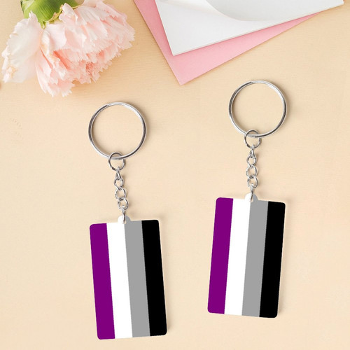 Asexual Acrylic Keychain
