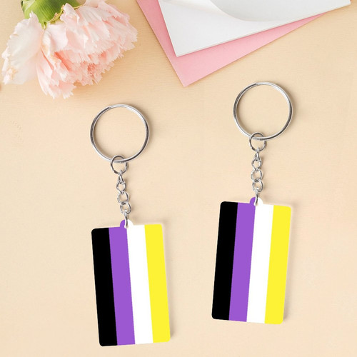 Nonbinary Acrylic Keychain