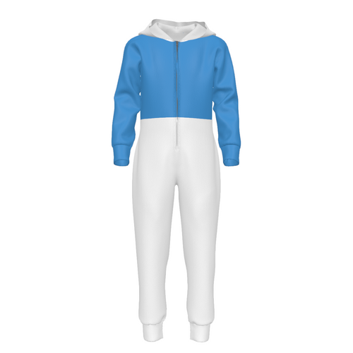 Blue Guy Kids Hooded Jumpsuit