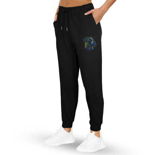 Cosmic Boxer Unisex Fleece Sweatpants (Left Printing) 