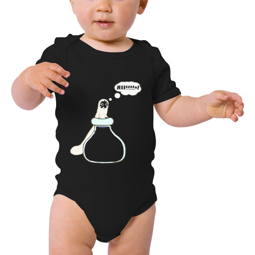 Witch Hat Atelier Brushbuddy got into the ink Baby Short Sleeve One Piece (Front Printing)