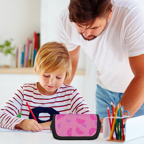 Pink Sparkling Lemonade Double-Layer Pencil Case
