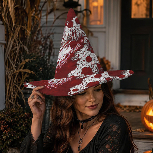 Bloody Mess Quilted Witch Hat