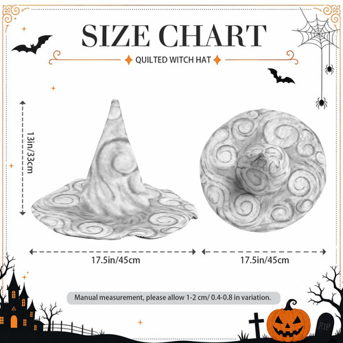 Thunder Cloud Quilted Witch Hat