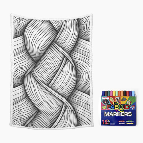 Braids Doodle Blanket
