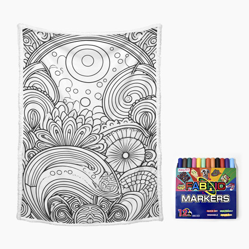 Sunrise Doodle Blanket