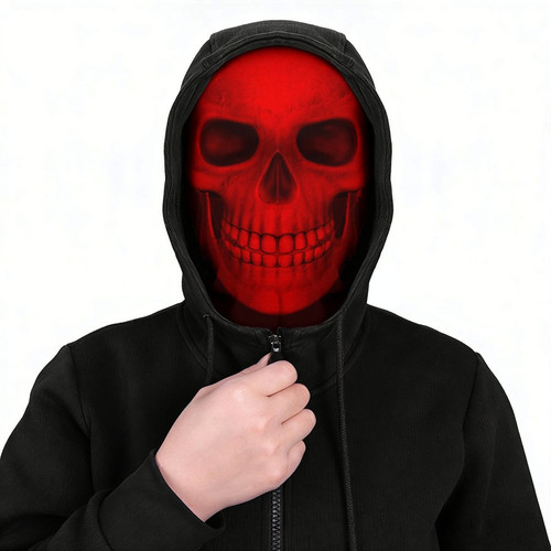 Red Skull Mesh Full Face Mask