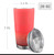 Fade To Black Red 20oz Mobile Tumbler with Clear Slide Lid