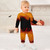 Flamin' Hot Long-Sleeve Baby Romper