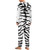 White TIger  One-Piece Zip-Up Hooded Loungewear