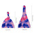 Tie Dye 7  Top Knot Hat for Baby (A set of 2)