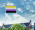 Nonbinary Garden Flag (Twin-Sided Printing)