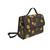 Halloween Pattern Orange Waterproof Canvas Bag-Black (All Over Print) (Model 1641)