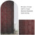 Red Sci-Fi Cubes Shower Curtain