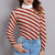 Candy Cane Women's Turtleneck Sweater