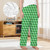 Green Cubes Women's Flannel Pajama Trousers