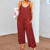 Red Triangle Vortex Suspender Jumpsuit