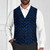 Blue Dragon Scale Men's Sleeveless Suit Vest 