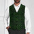 Green Dragon Scale Men's Sleeveless Suit Vest 
