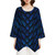 Blue Dragon Scale Women's Slub Long-Sleeve Top