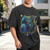 Cosmic Pitbull Men's Washed Cotton T-Shirt (Front Printing)(Model T91)
