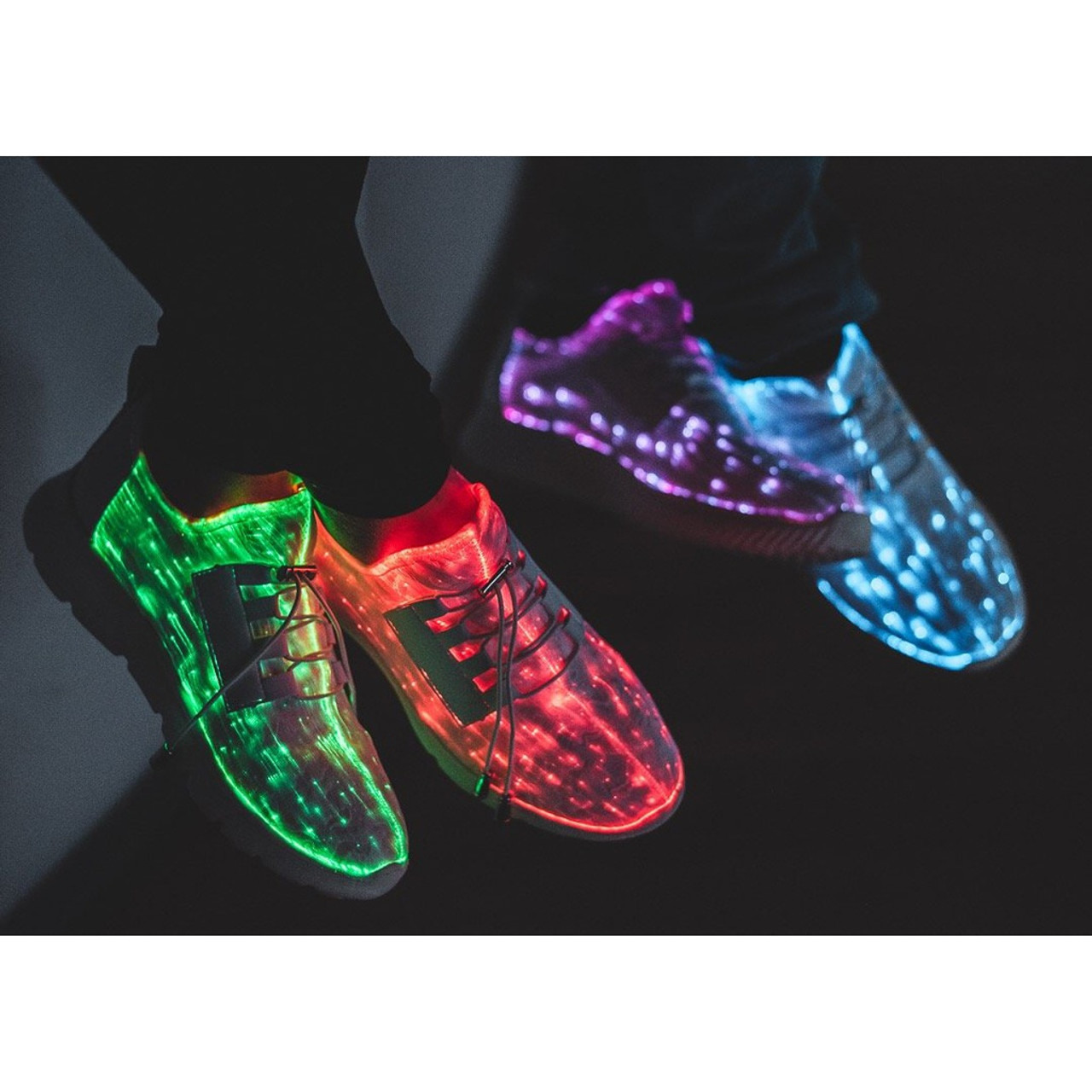 Aggregate more than 193 fiber optic sneakers