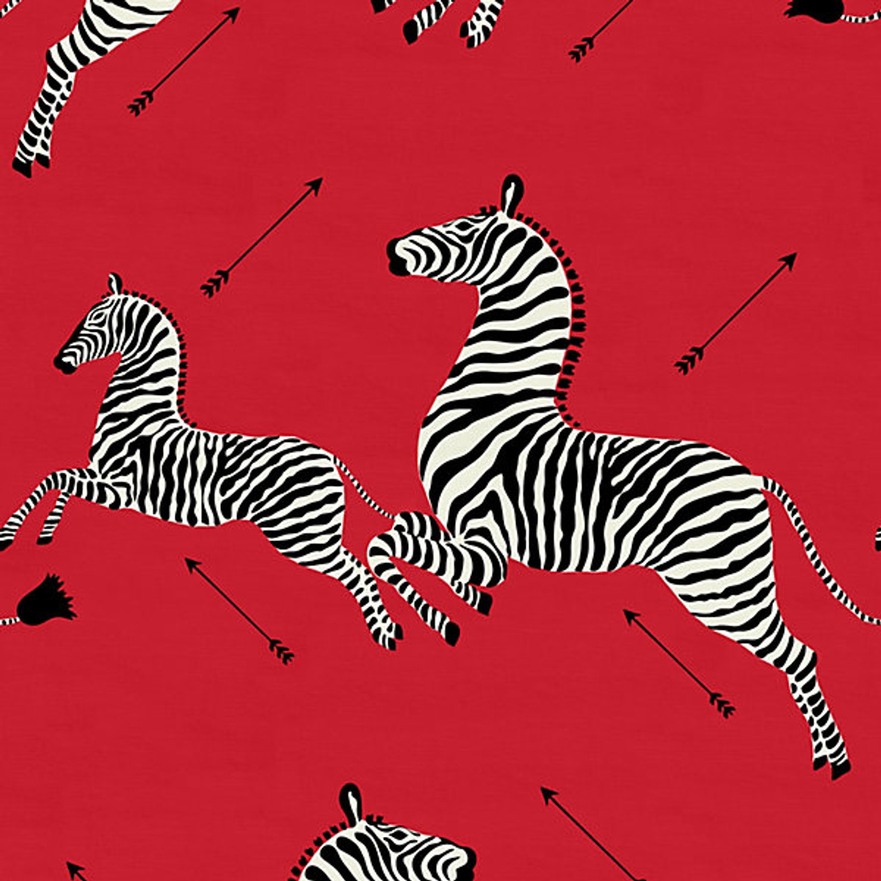 Zebras - Outdoor/Masai Red 36378-001 by Scalamandre Designer Fabric ...