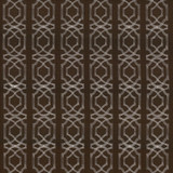 Abacot Chocolate by Kasmir Designer Fabric 5068 100% Polyester Embroidery 100% Polyester CHINA Not Tested Horizontal: 3 4/8 inches and Vertical: 3 6/8 inches 55 - 58 - Swanky Fabrics -
