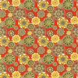Adelaide Persimmon by Kasmir Designer Fabric 1434 100% Cotton INDONESIA 15,000 Wyzenbeek Double Rubs Horizontal: 27 inches and Vertical: 27 inches 54 - 55 - Swanky Fabrics -
