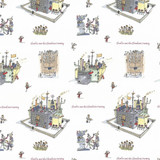 Chocolate Factor Milk Chocolate by Kasmir Designer Fabric 1445 100% Cotton TURKEY Not Tested Horizontal: 18 1/8 inches and Vertical: 25 2/8 inches 55 - Swanky Fabrics -