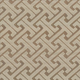 Edo Fret Taupe by Kasmir Designer Fabric 5084 100% Polyester CHINA 60,000 Wyzenbeek Double Rubs Horizontal: 2 2/8 inches and Vertical: 2 inches 57 - Swanky Fabrics -