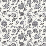 Fox Meadow Licorice by Kasmir Designer Fabric 5085 100% Cotton CHINA 51,000 Wyzenbeek Double Rubs Horizontal: 13 4/8 inches and Vertical: 13 4/8 inches 54 - Swanky Fabrics -