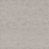 Improvise Sterling by Kasmir Designer Fabric 5077 100% Polyester Embroidery 100% Polyester CHINA Horizontal: 17 inches and Vertical: 28 inches 106 - 108 - Swanky Fabrics -