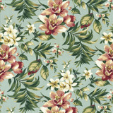 Kaanapali Capri Blue by Kasmir Designer Fabric 5082 100% Cotton SOUTH KOREA 35,000 Wyzenbeek Double Rubs Horizontal: 27 inches and Vertical: 25 2/8 inches 54 - Swanky Fabrics -