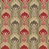 Madras Ruby by Kasmir Designer Fabric 5064 55% Linen 45% Viscose CHINA 15,000 Wyzenbeek Double Rubs Horizontal: 13 4/8 inches and Vertical: 12 5/8 inches 54 - Swanky Fabrics -