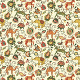 Menagerie Rodeo by Kasmir Designer Fabric 1434 100% Cotton INDONESIA 15,000 Wyzenbeek Double Rubs Horizontal: 27 inches and Vertical: 27 inches 54 - 55 - Swanky Fabrics -
