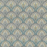 Ragazzi Spa Blue by Kasmir Designer Fabric 5065 100% Cotton PAKISTAN 15,000 Wyzenbeek Double Rubs Horizontal: 9 inches and Vertical: 9 inches 54 - 55 - Swanky Fabrics -
