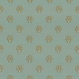 Shell Pointe Sea by Kasmir Designer Fabric 1441 100% Polyester CHINA 60,000 Wyzenbeek Double Rubs Horizontal: 7 4/8 inches and Vertical: 7 5/8 inches 56 - Swanky Fabrics -