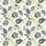 Sorellina Juniper by Kasmir Designer Fabric 5065 100% Cotton USA 15,000 Wyzenbeek Double Rubs Horizontal: 27 inches and Vertical: 25 2/8 inches 54 - Swanky Fabrics -